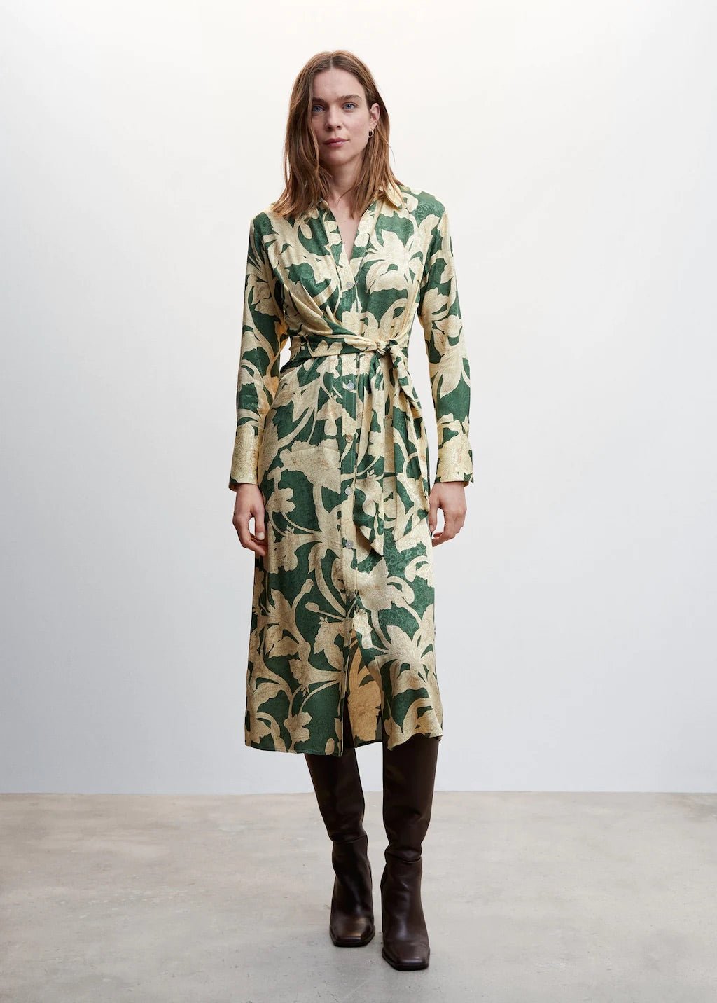 Floral jacquard dress - Laurel Morgan