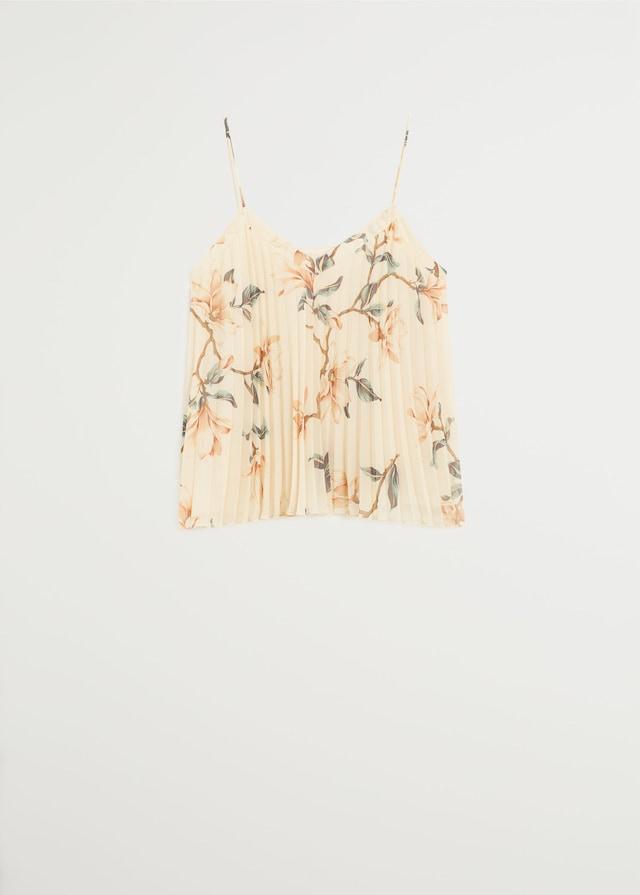 Floral pleated top - Laurel Morgan