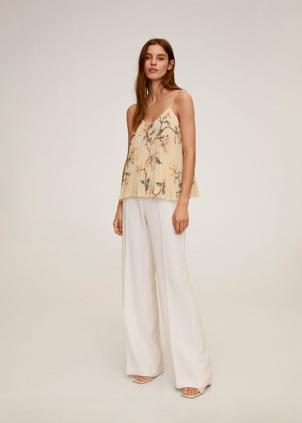 Floral pleated top - Laurel Morgan