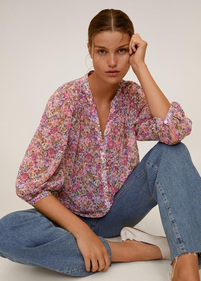 Floral print blouse - Laurel Morgan