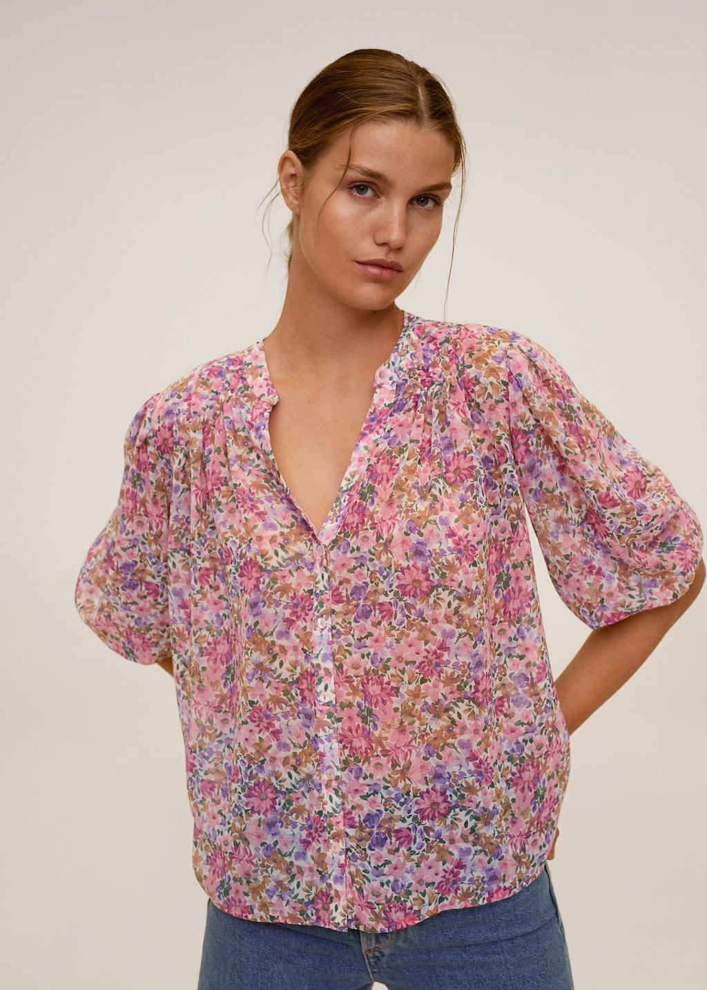 Floral print blouse - Laurel Morgan