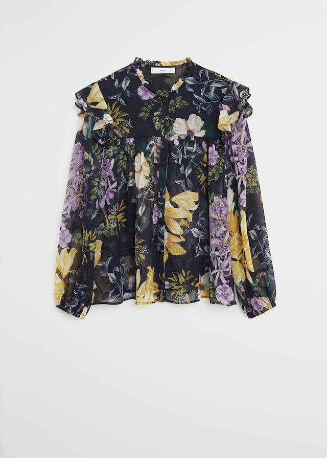 Floral-print flowy blouse - Laurel Morgan