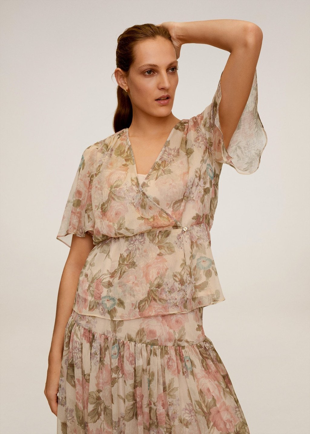 Floral-print flowy blouse - Laurel Morgan