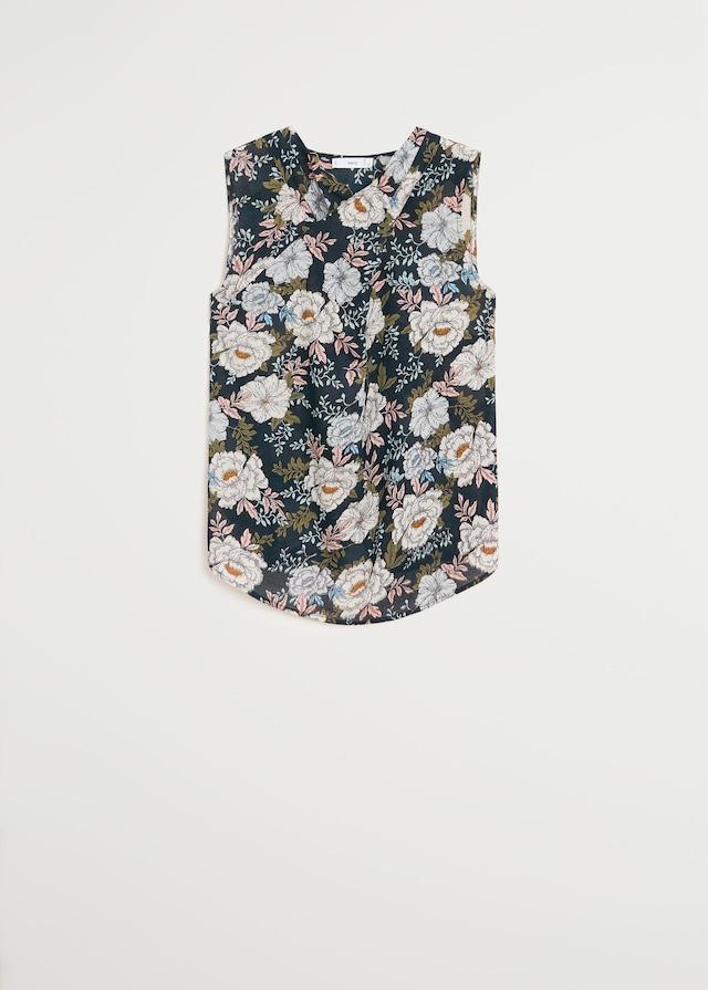 Floral-print flowy blouse - Laurel Morgan