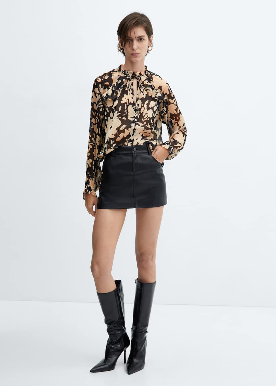 Floral-print flowy blouse - Laurel Morgan