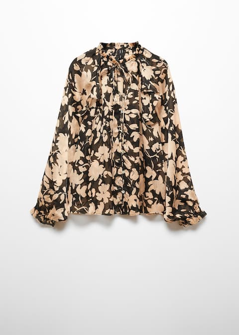 Floral-print flowy blouse - Laurel Morgan