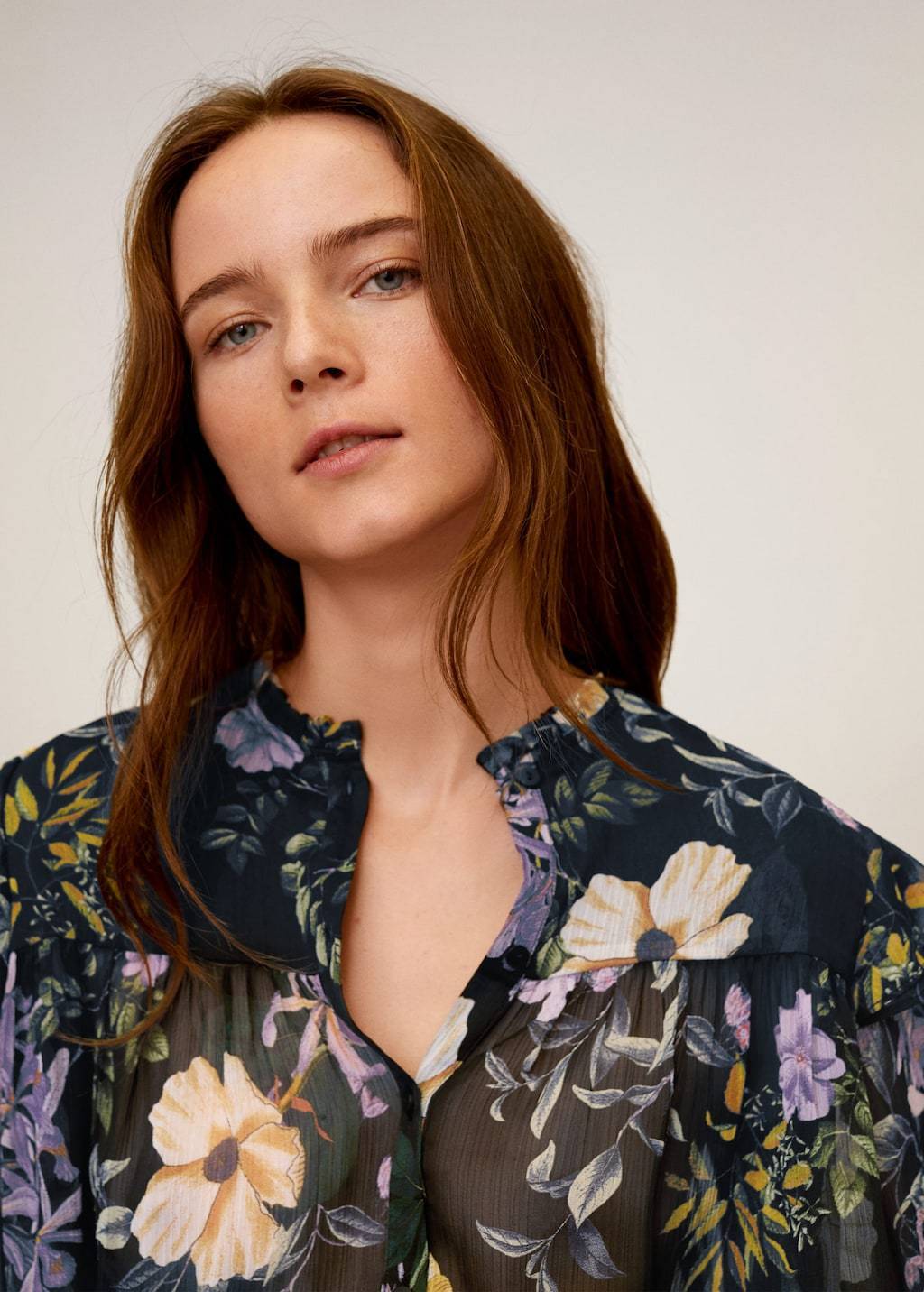 Floral-print flowy blouse - Laurel Morgan