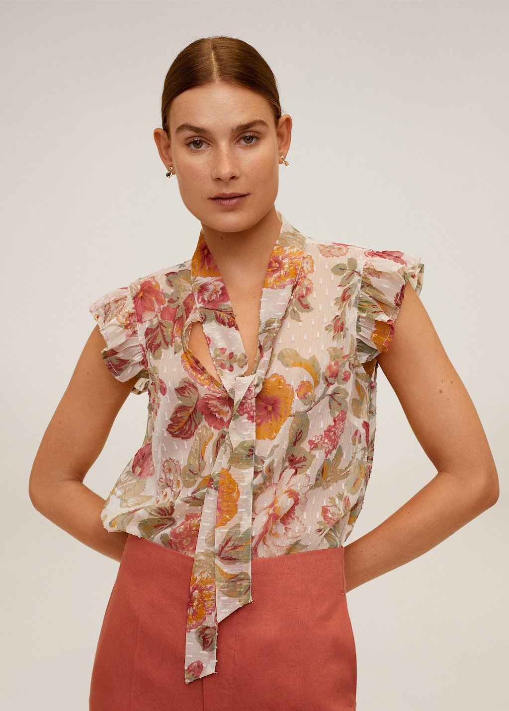 Floral-print flowy blouse - Laurel Morgan