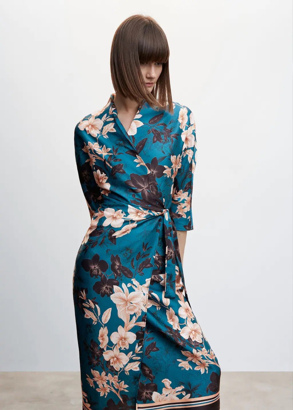 Floral print kimono dress - Laurel Morgan