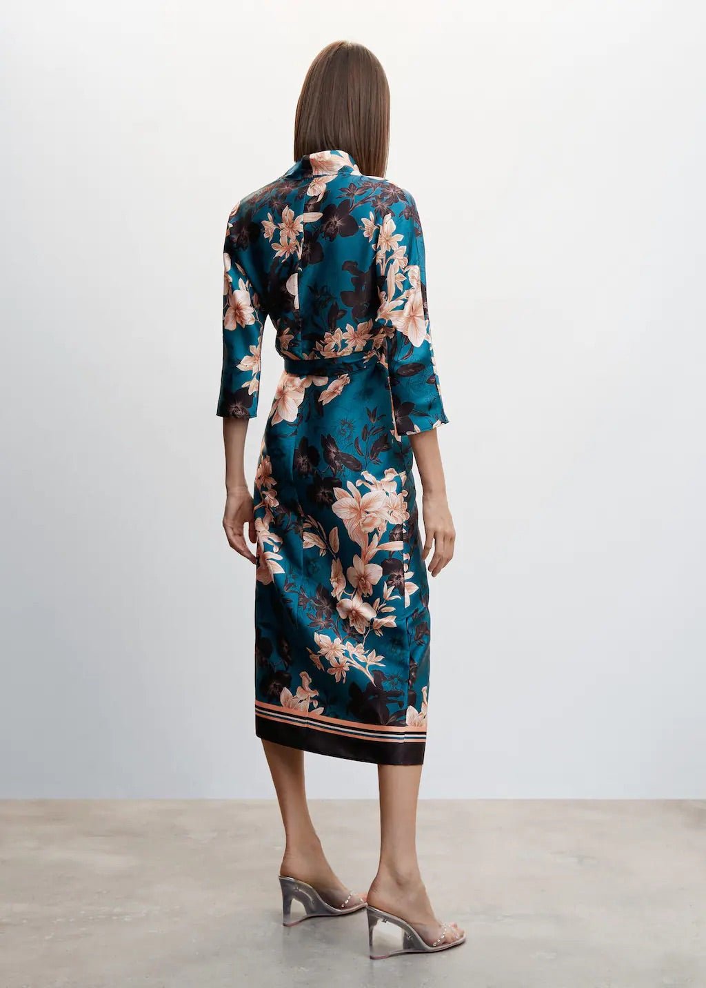 Floral print kimono dress - Laurel Morgan