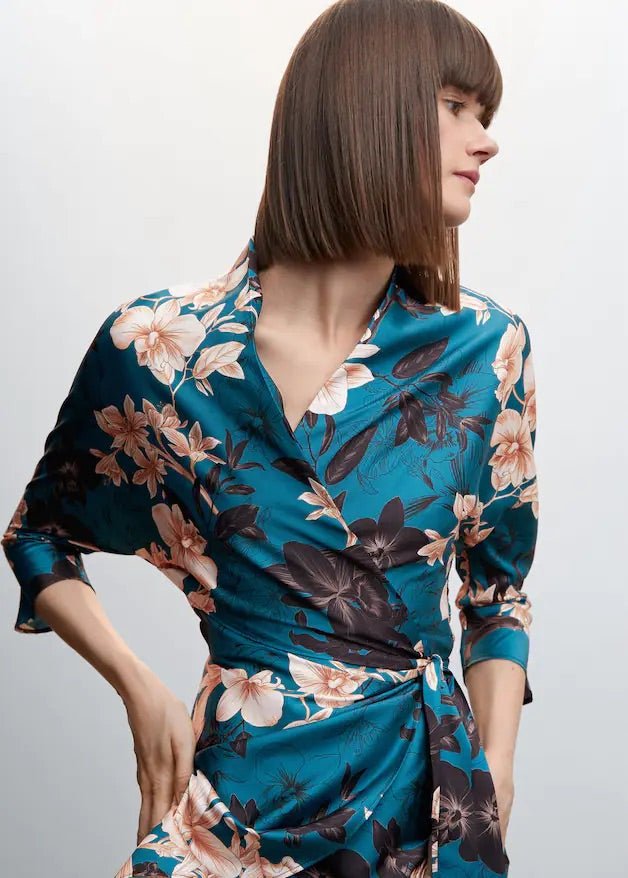 Floral print kimono dress - Laurel Morgan