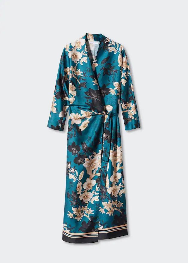 Floral print kimono dress - Laurel Morgan