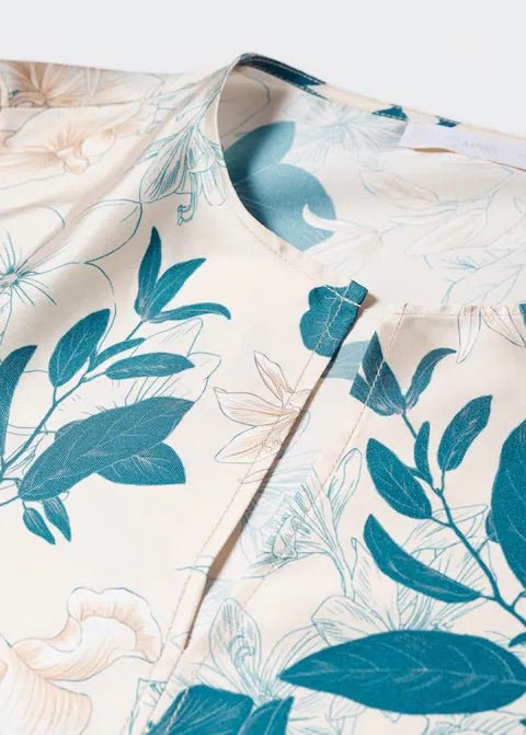 Floral satin blouse - Laurel Morgan