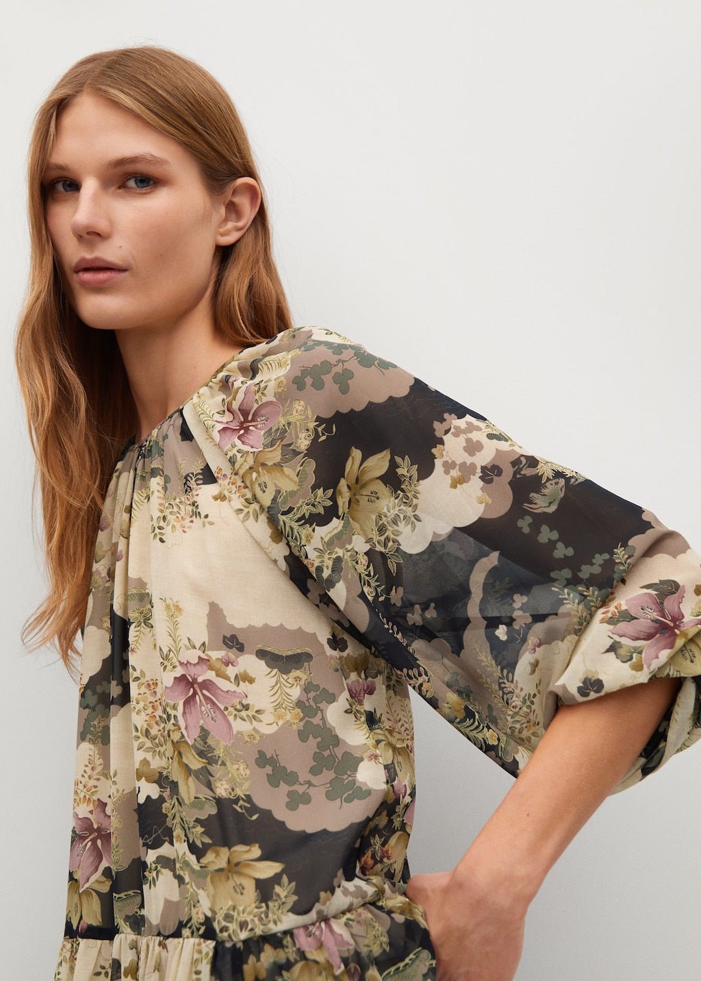 Flowy flower printed dress - Laurel Morgan