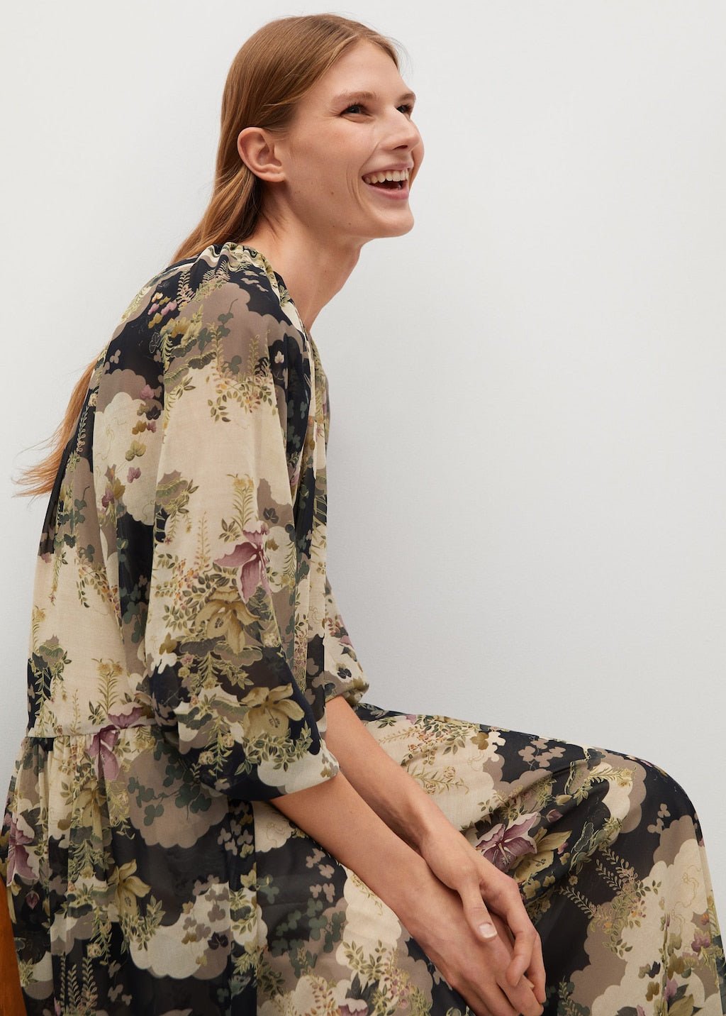 Flowy flower printed dress - Laurel Morgan