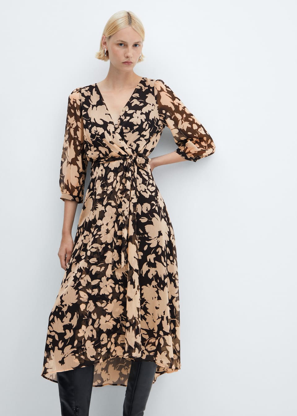 Flowy flower printed dress - Laurel Morgan