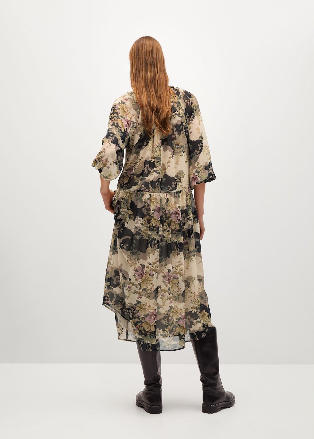 Flowy flower printed dress - Laurel Morgan