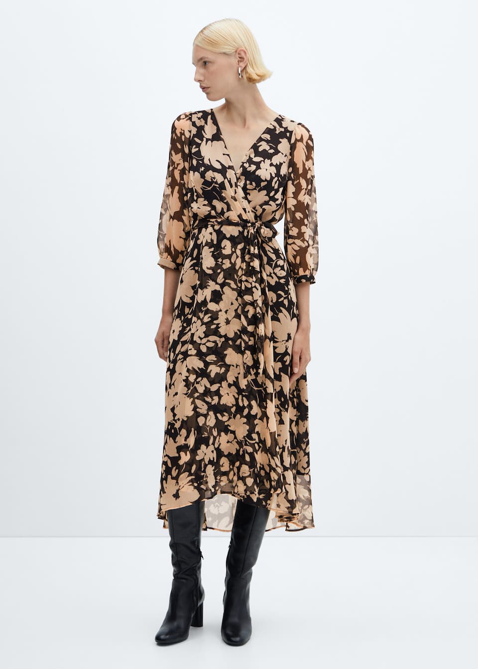 Flowy flower printed dress - Laurel Morgan