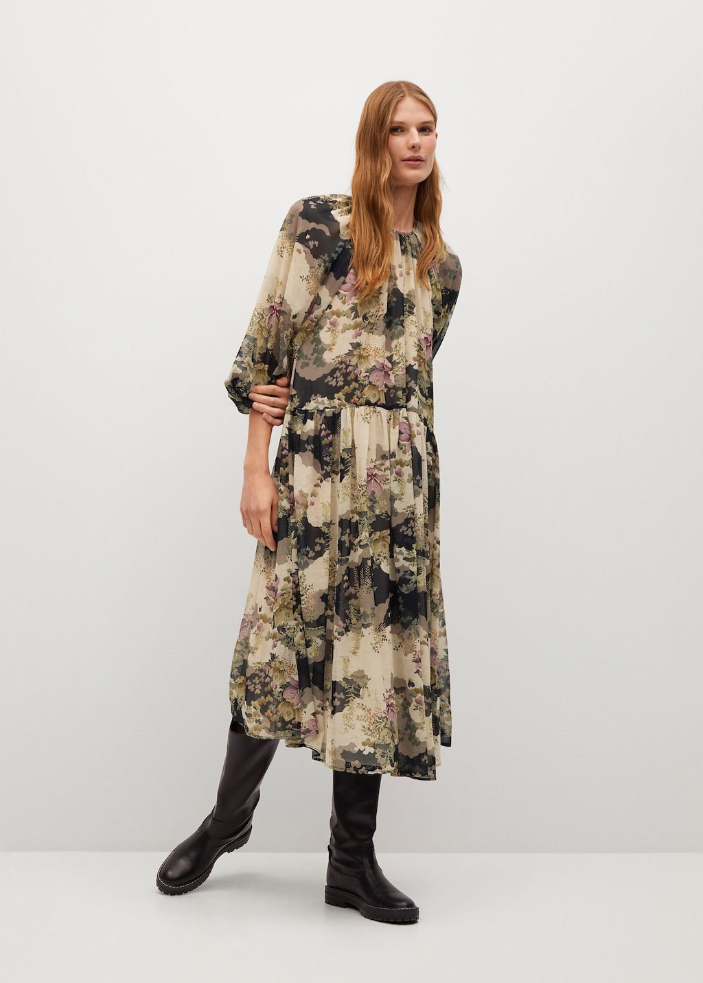 Flowy flower printed dress - Laurel Morgan