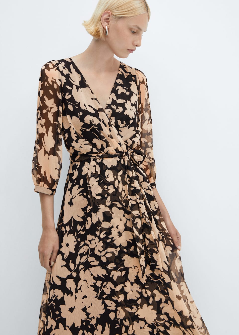 Flowy flower printed dress - Laurel Morgan