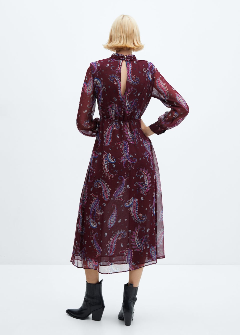 Flowy paisley-print dress - Laurel Morgan