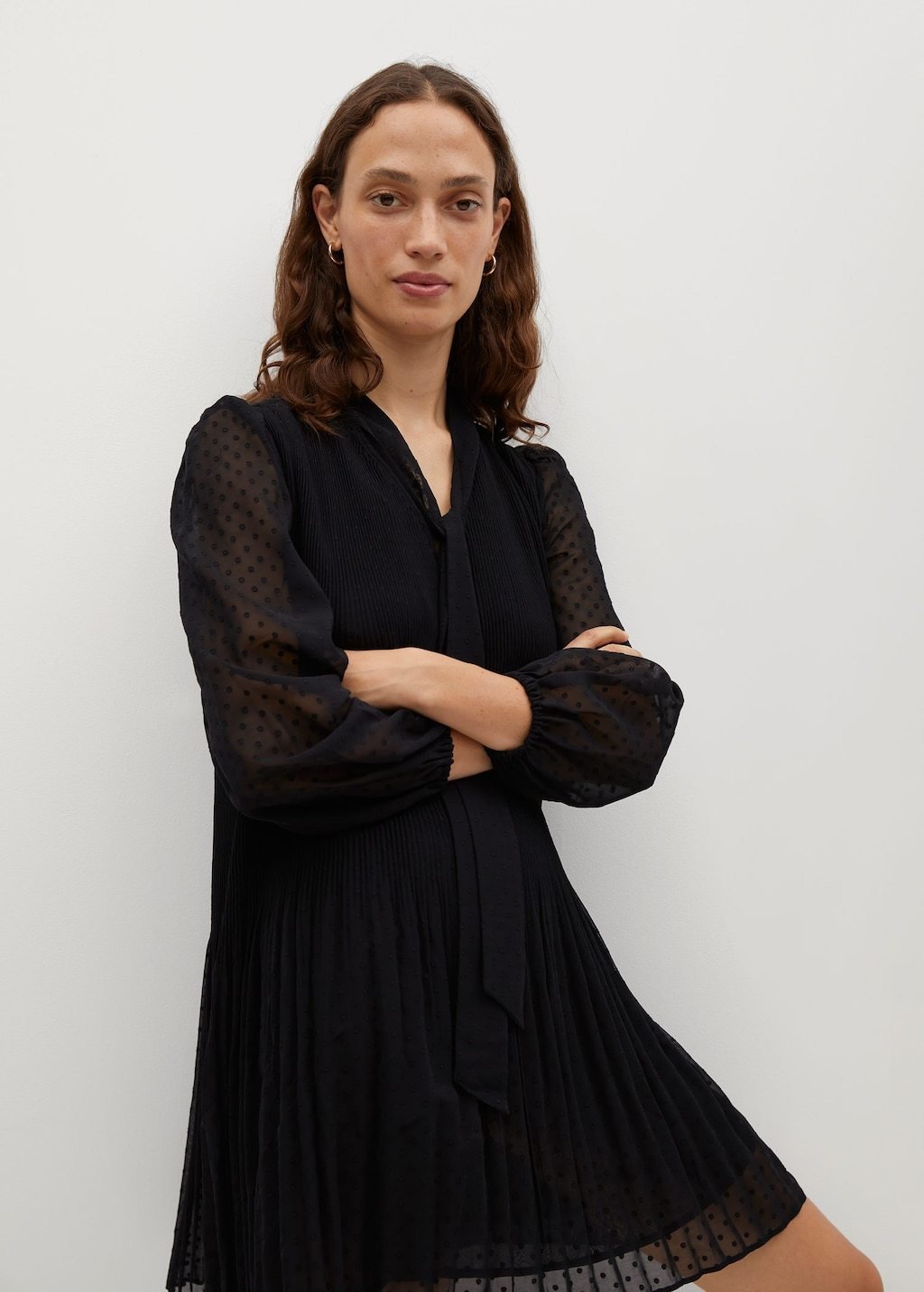 Flowy pleated dress - Laurel Morgan