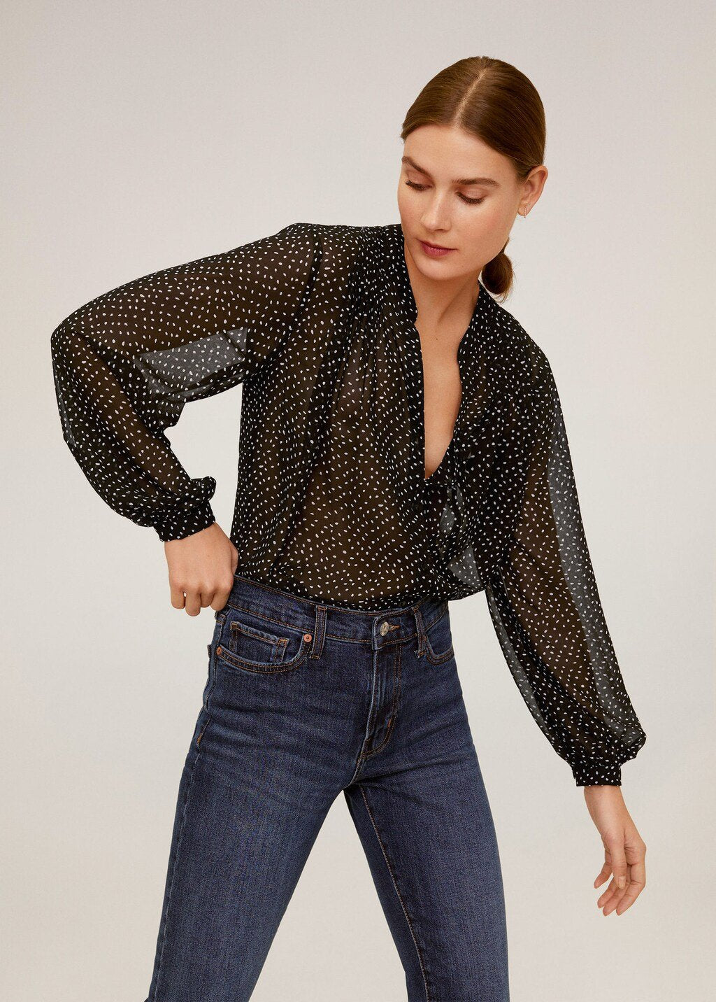 Flowy printed blouse - Laurel Morgan