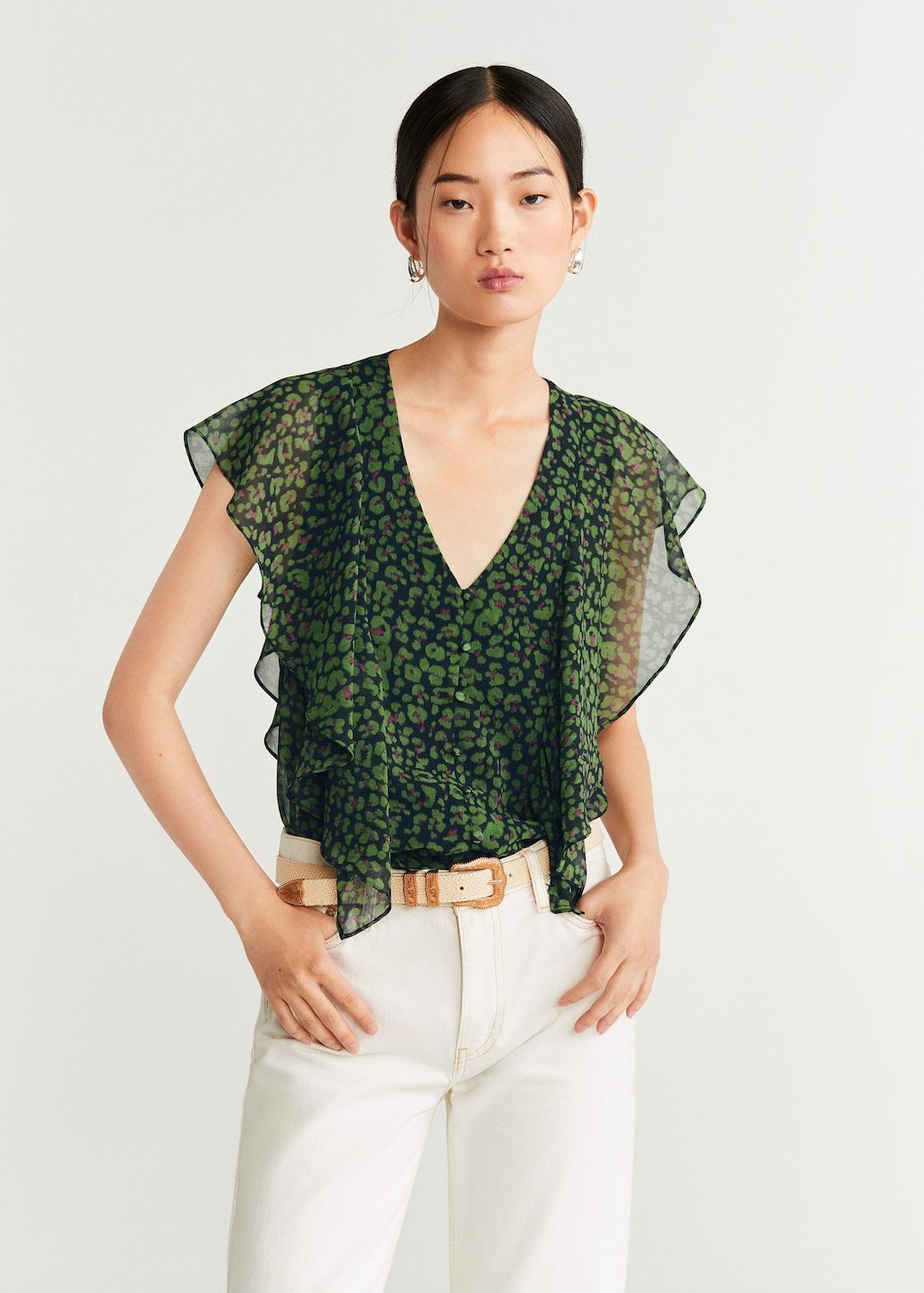 Flowy printed blouse - Laurel Morgan