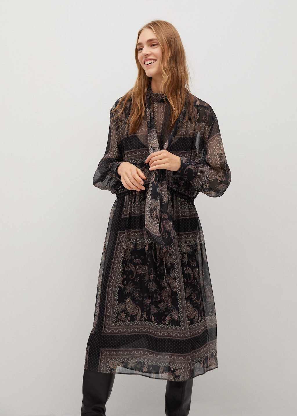 Flowy printed dress - Laurel Morgan