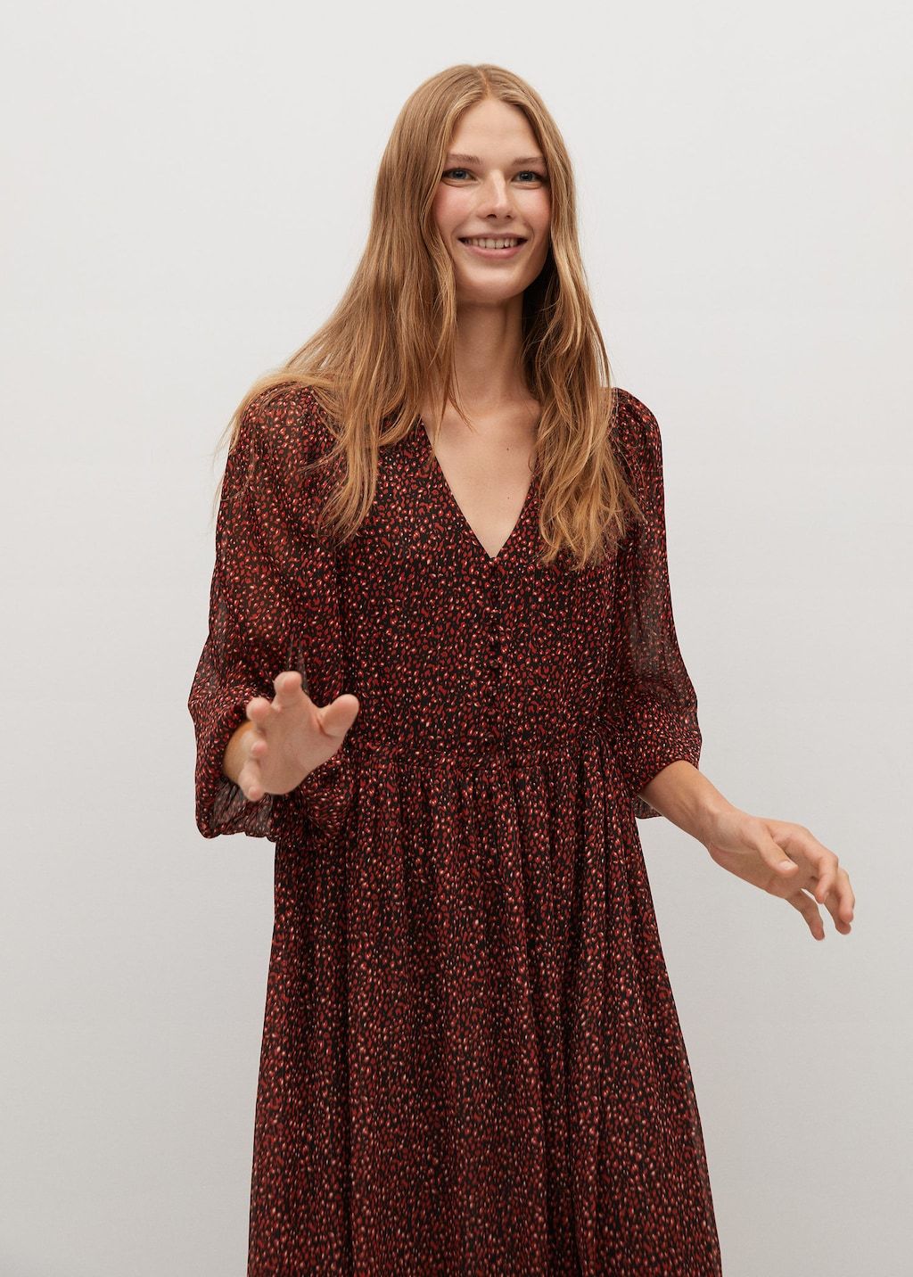 Flowy printed dress - Laurel Morgan