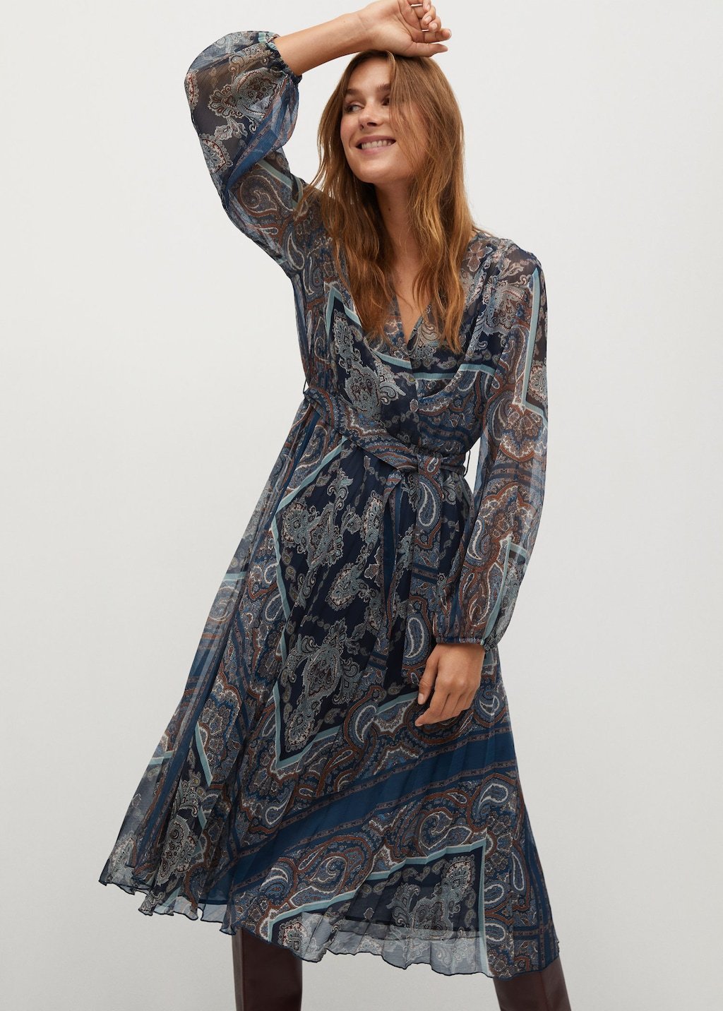 Flowy printed dress - Laurel Morgan