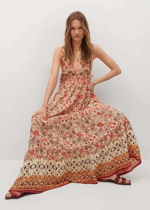 Flowy printed dress - Laurel Morgan