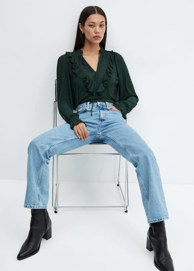 Flowy ruffle blouse - Laurel Morgan