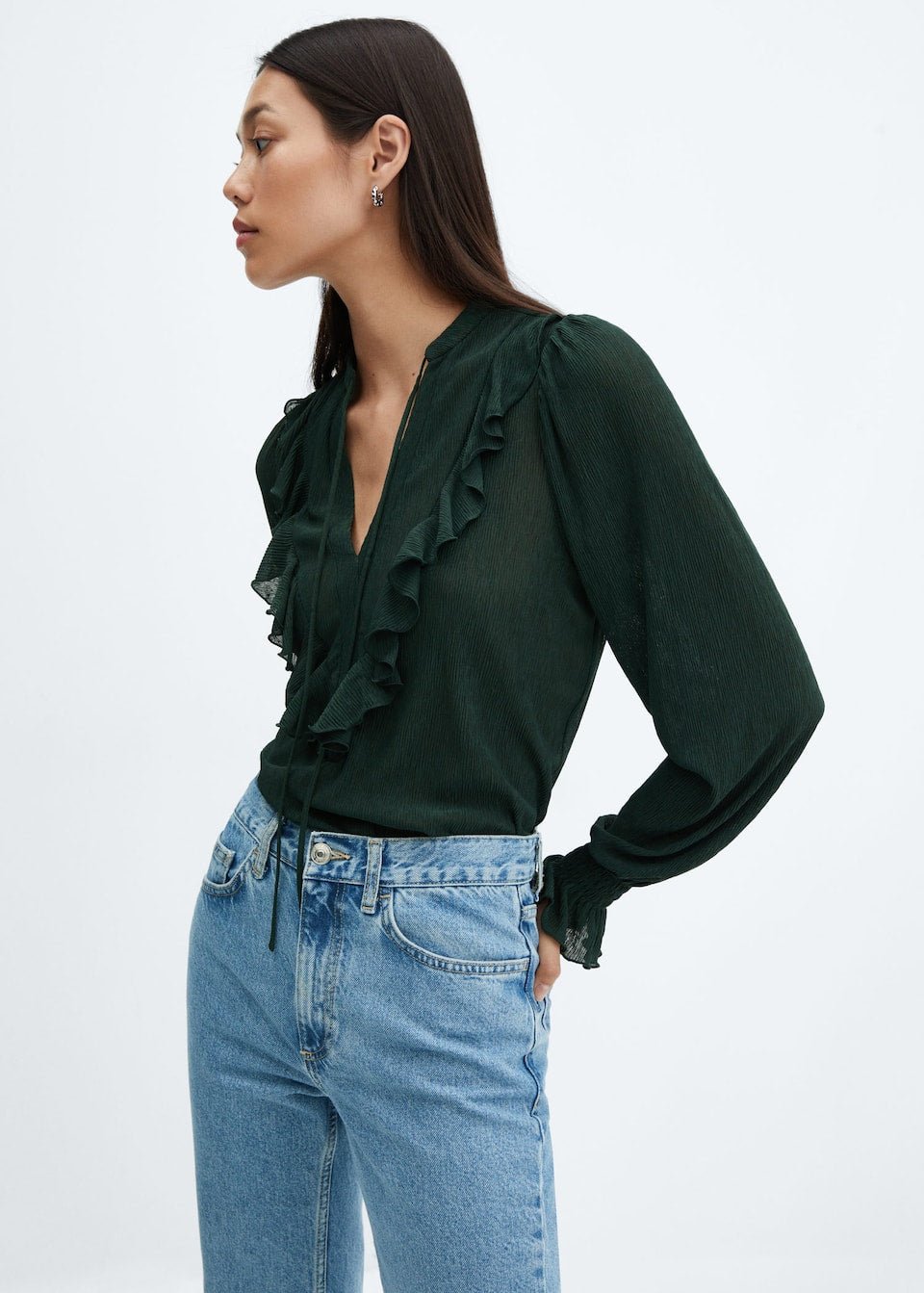 Flowy ruffle blouse - Laurel Morgan