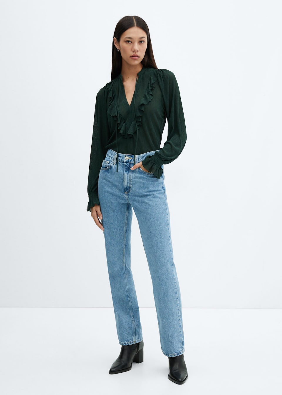 Flowy ruffle blouse - Laurel Morgan