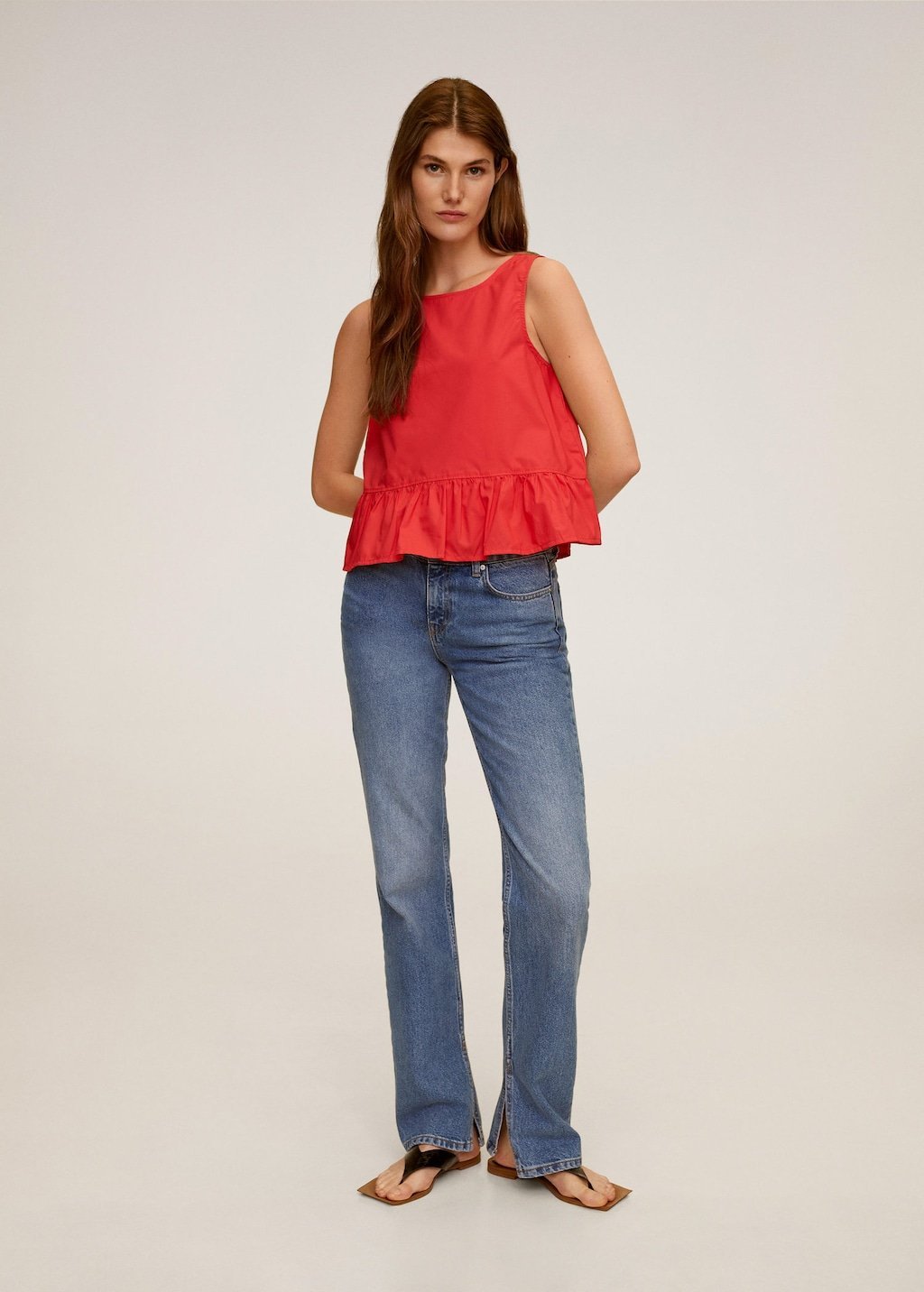 Fluted hem blouse - Laurel Morgan