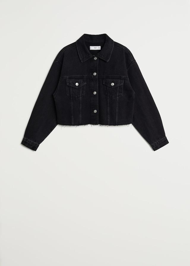 Frayed hem denim jacket - Laurel Morgan