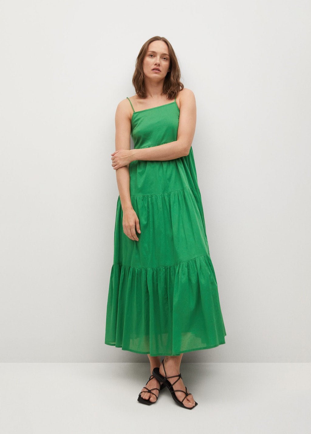 Frill cotton dress - Laurel Morgan