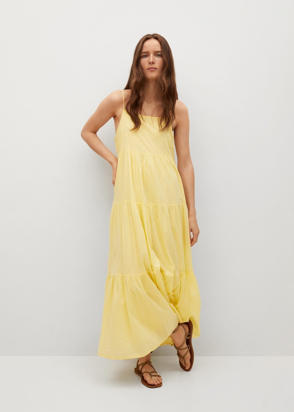 Frill cotton dress - Laurel Morgan