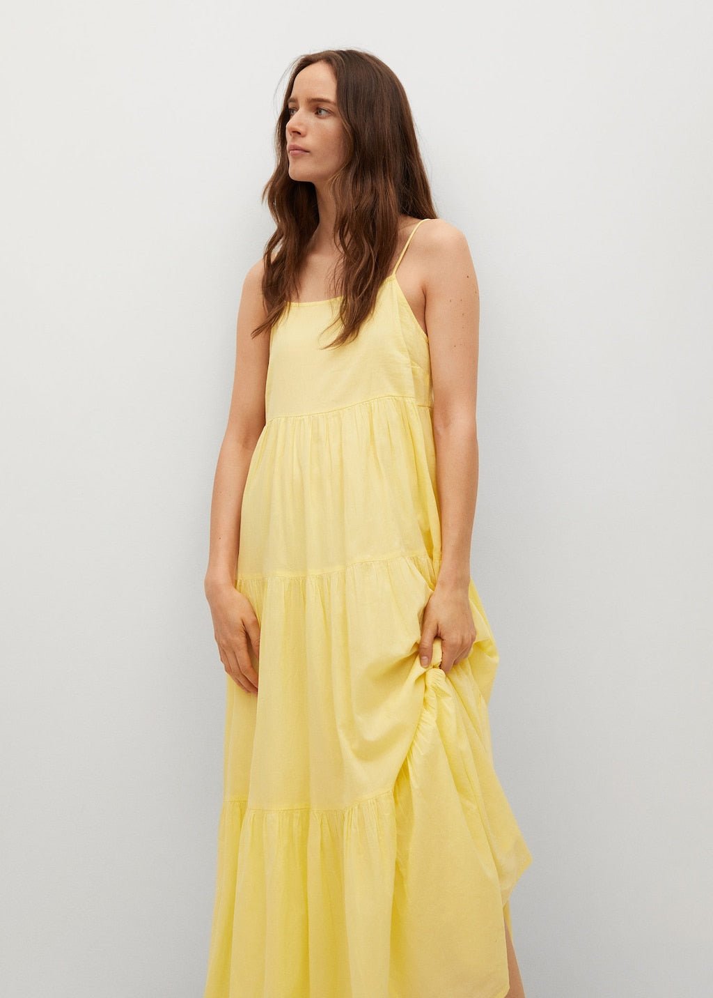 Frill cotton dress - Laurel Morgan