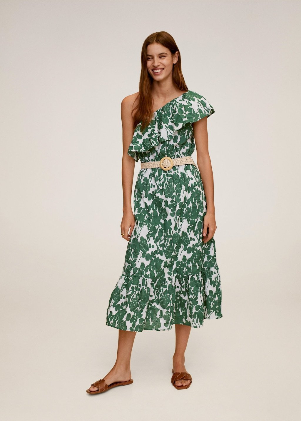 Frill cotton dress - Laurel Morgan