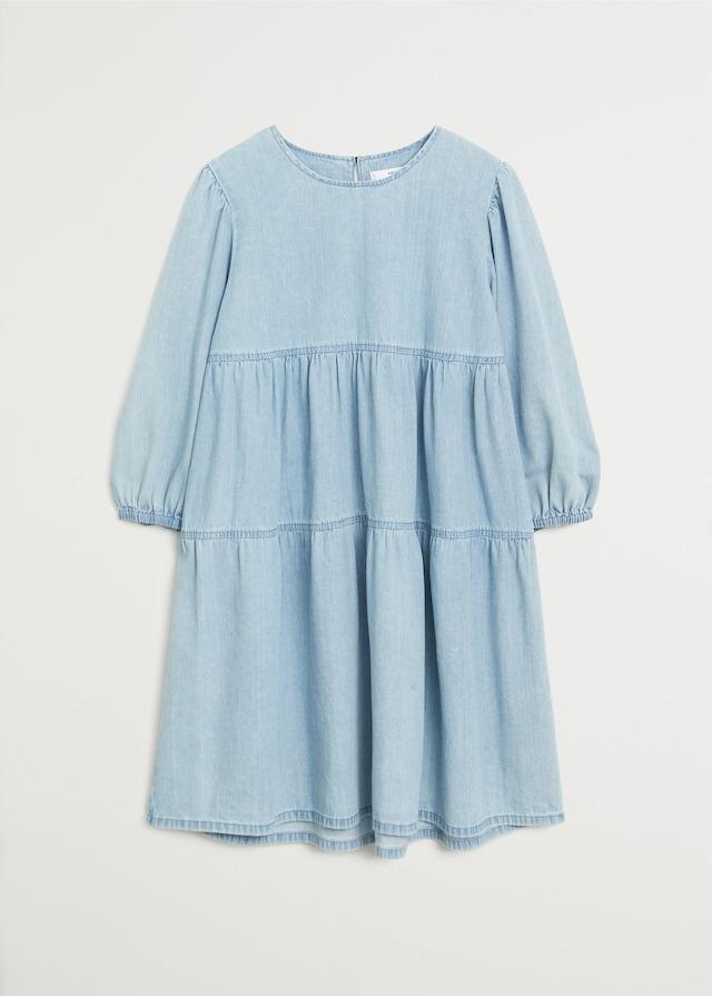 Frilled denim dress - Laurel Morgan