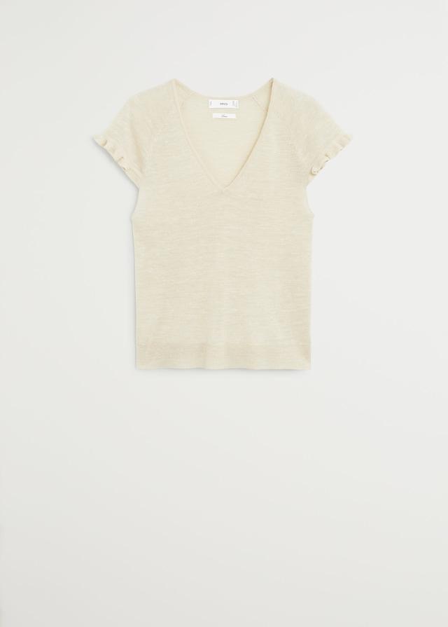 Frills linen t-shirt - Laurel Morgan