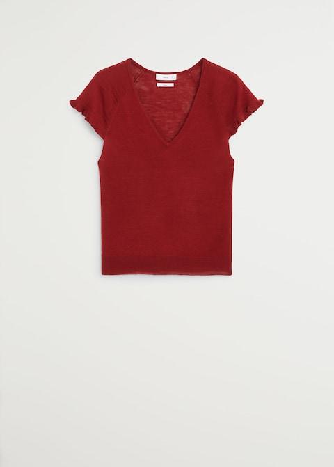 Frills linen t-shirt - Laurel Morgan