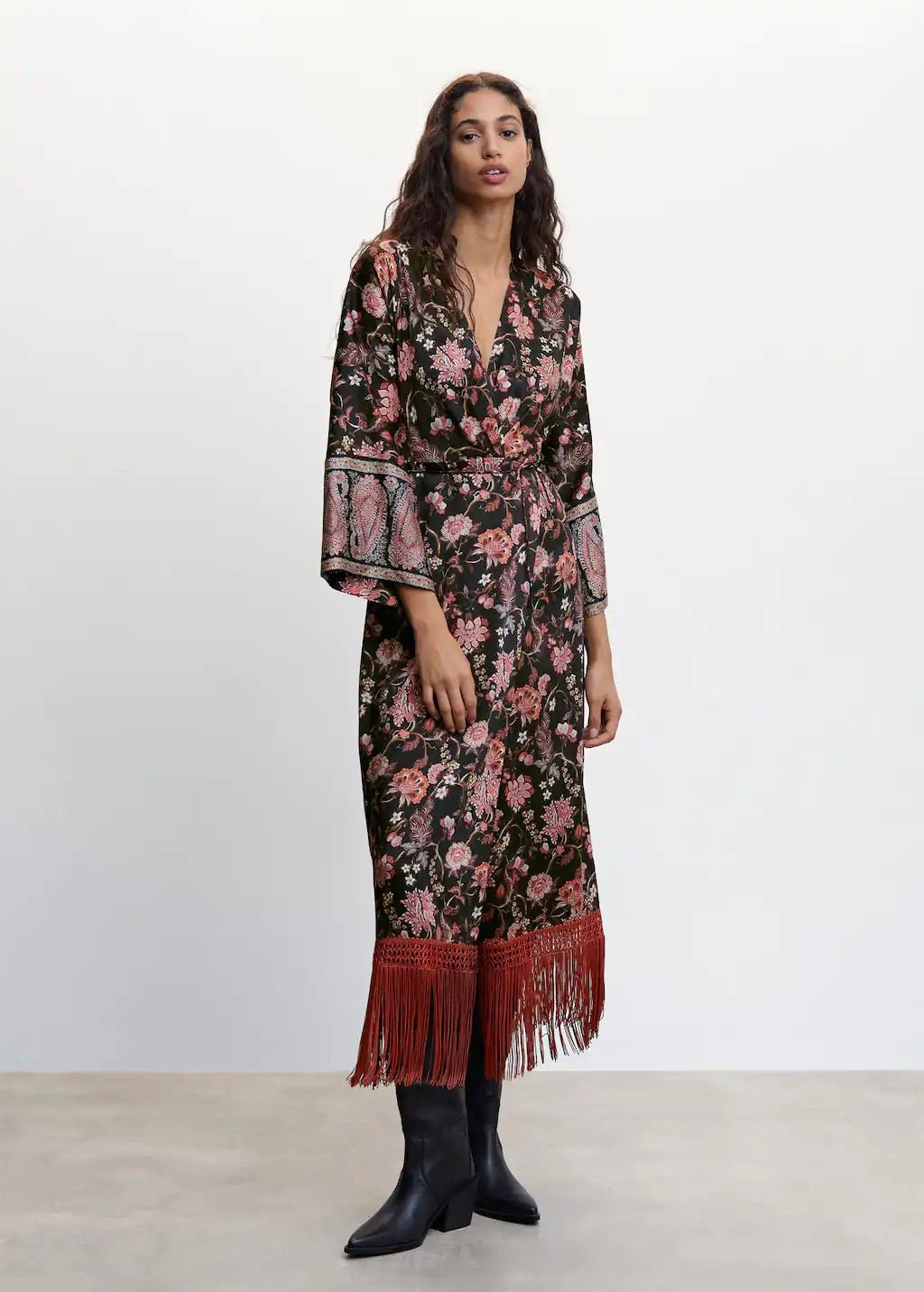 Fringed hem dress - Laurel Morgan