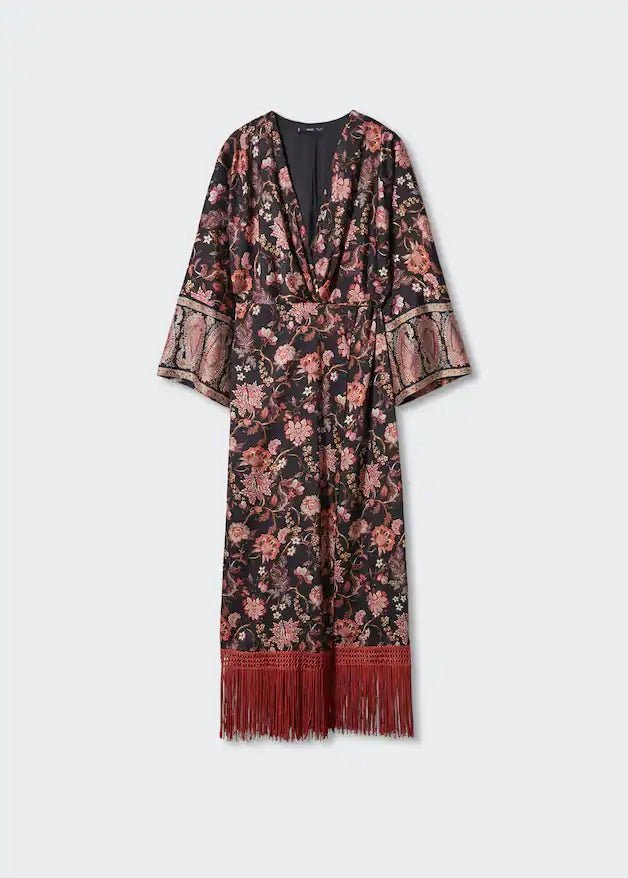 Fringed hem dress - Laurel Morgan