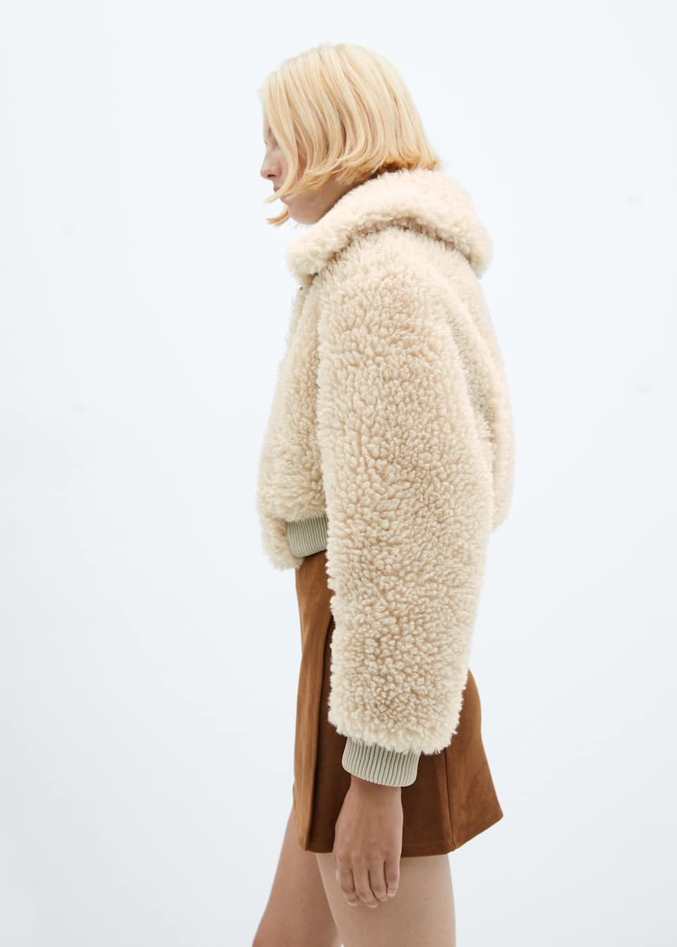 Fur-effect bomber jacket - Laurel Morgan