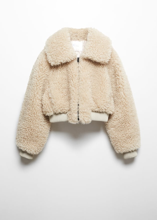 Fur-effect bomber jacket - Laurel Morgan