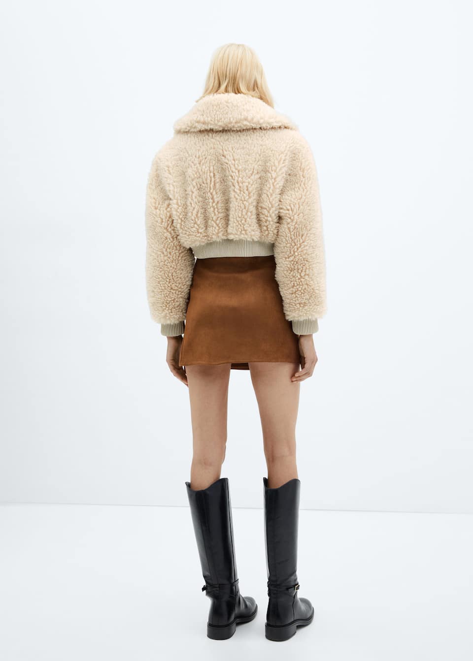 Fur-effect bomber jacket - Laurel Morgan