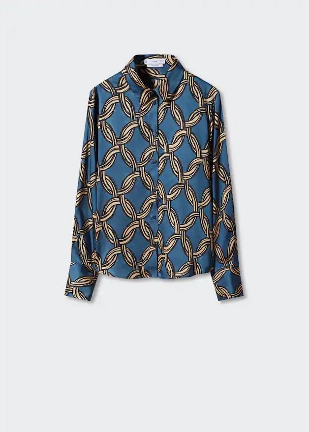 Geometric-print blouse - Laurel Morgan